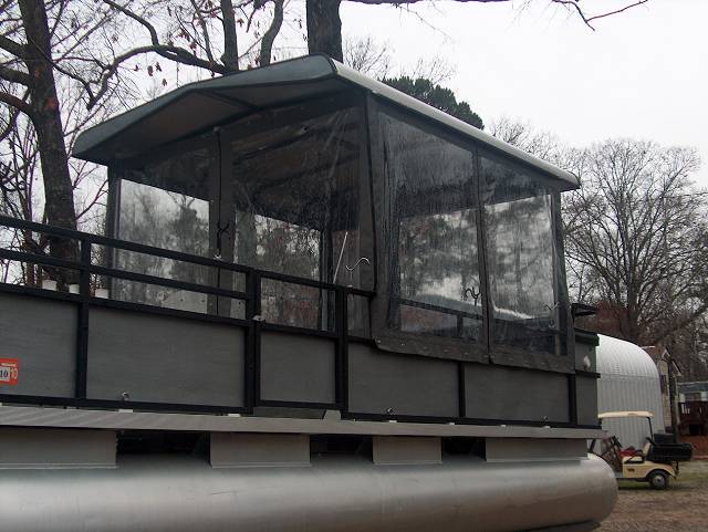 An other angle of a  Mouse house enclosure fitted to an existing hard top